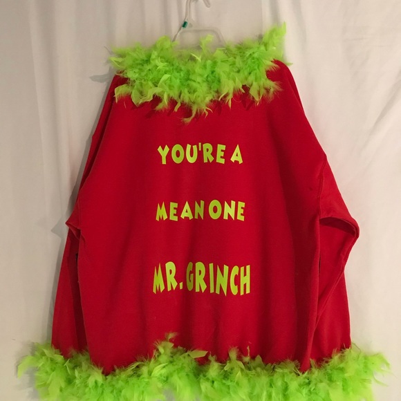 Grinch Santa sweatshirt - Picture 5 of 6
